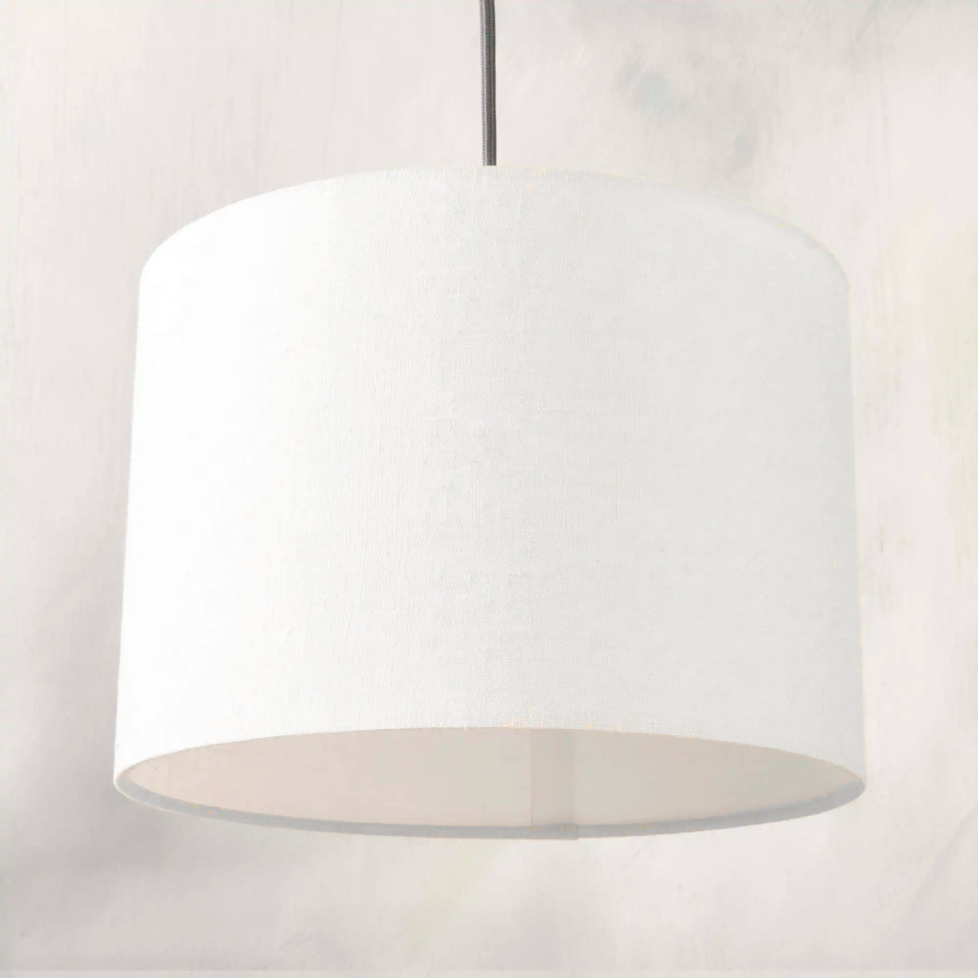 White Linen Lampshade