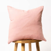 Rose Pink Linen Cushion Cover