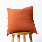 Terracotta Linen Cushion Cover