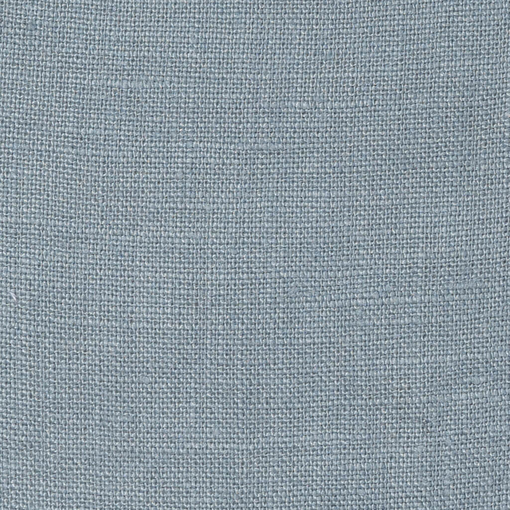 Washed Pure Blue Grey Linen Fabric 205 g/m²