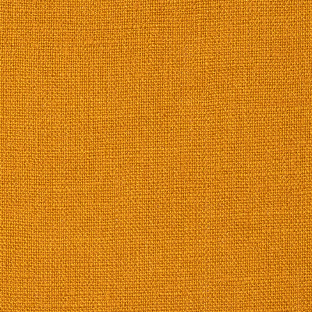 Washed Pure Golden Mustard Yellow Linen Fabric 205 g/m²