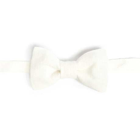 Natural 100% Linen Bow Ties Bolster main image 1