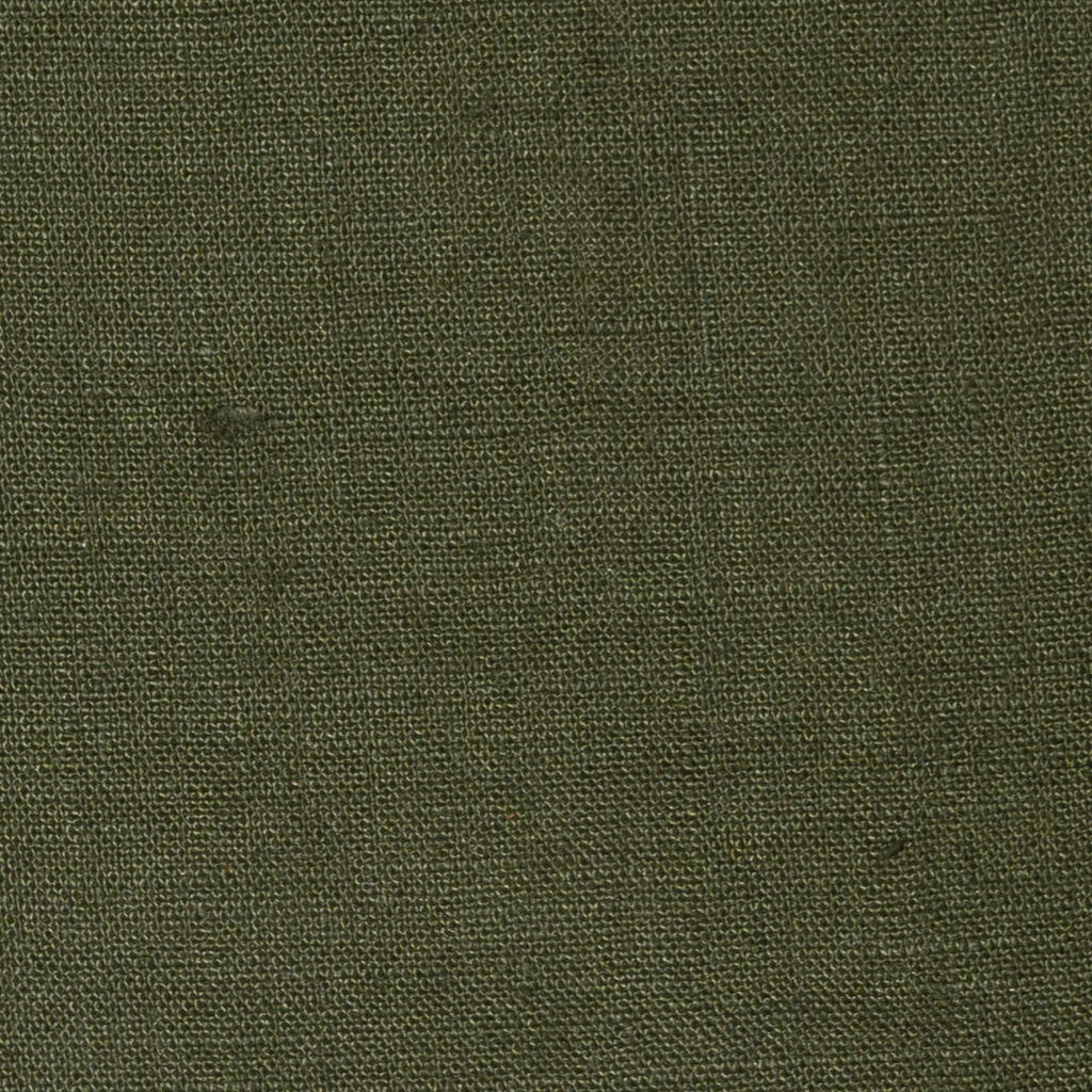 Avocado green linen fabric swatch