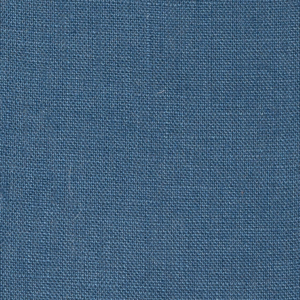 Washed Pure Dusty Blue Linen Fabric 205 g/m²