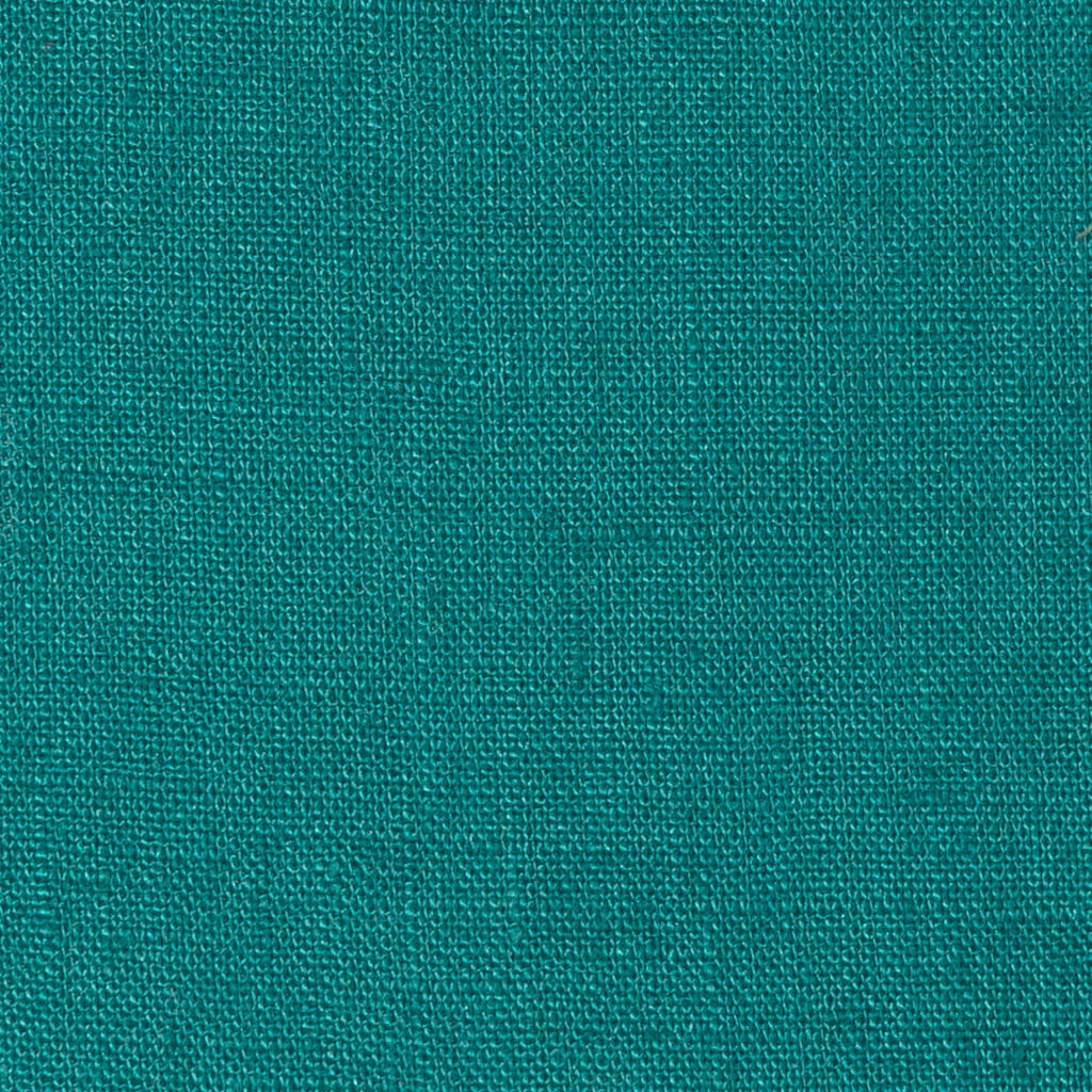 Washed Pure Emerald Green Linen Fabric 205 g/m²