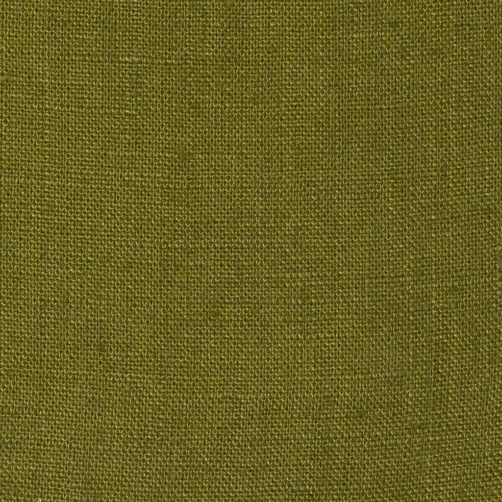 Washed Pure Moss Green Linen Fabric 205 g/m²