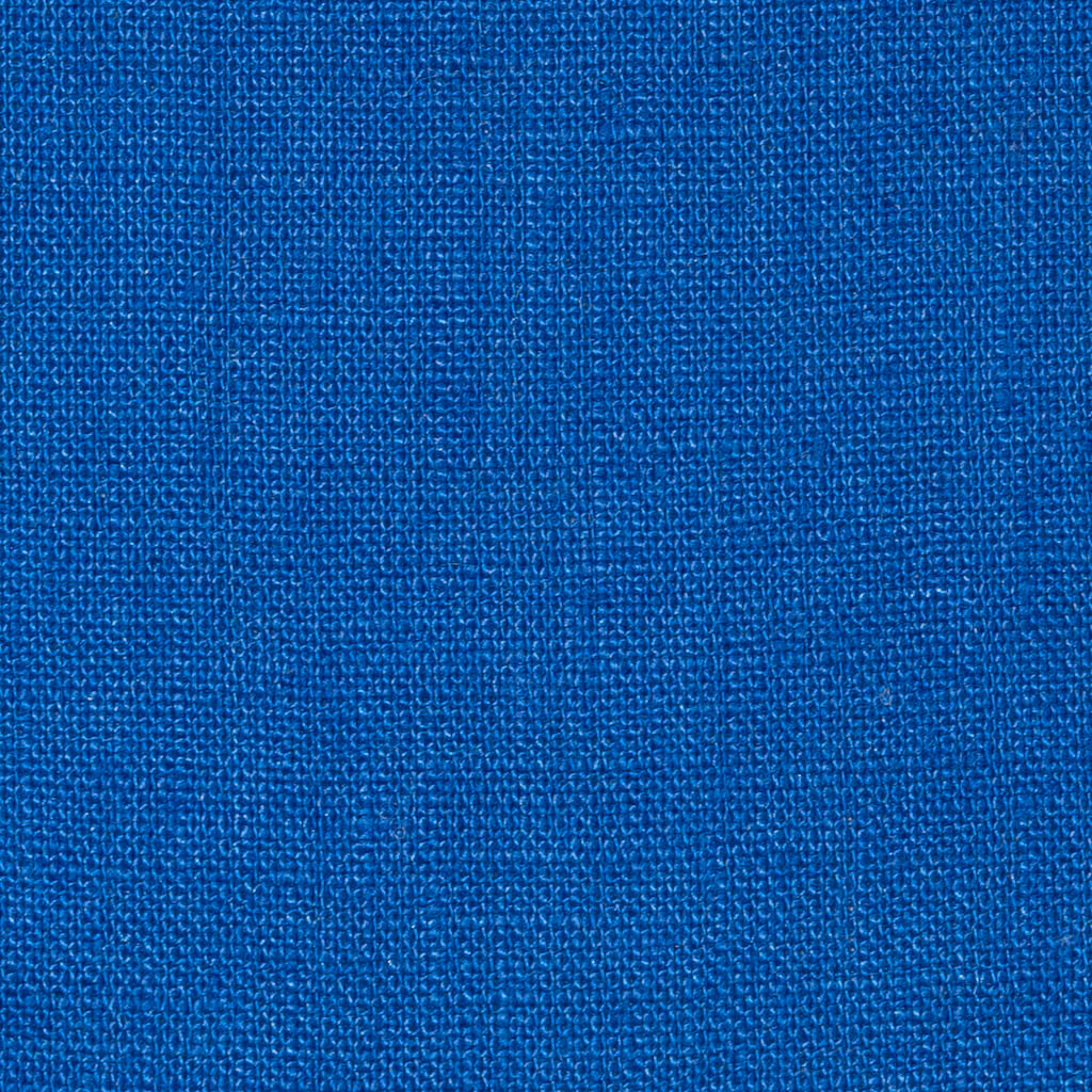 Washed Pure Royal Blue Linen Fabric 205 g/m²