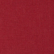 Berry Red linen fabric, flat lay showing its natural weave, washed European flax