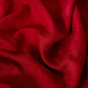 Berry Red linen fabric, crumpled to show its natural texture, washed European flax