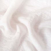 Off White linen fabric, crumpled to show its natural texture, washed European flax