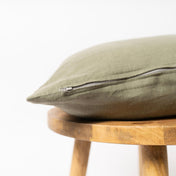 Linen Dusty Sage Green Cushion Cover