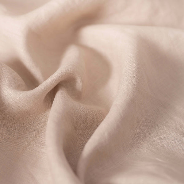 Washed Pure Oatmeal Linen Fabric 205 g/m²