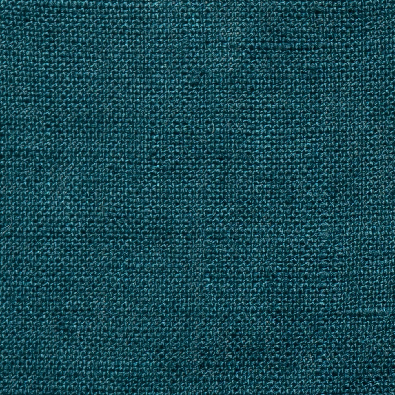 Washed Pure Deep Teal Linen Fabric 205 g/m²